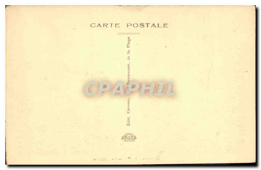 CPA Theoule A M le Chateau  — Rückseite
