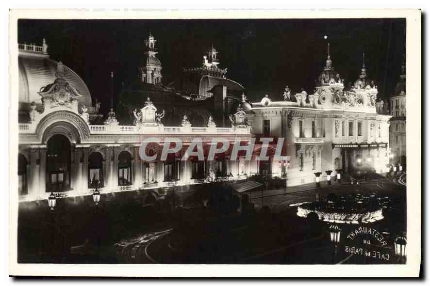 Monte-Carlo — Le Casino illuminé — Éditeurs 'GRIMALDI', Monaco