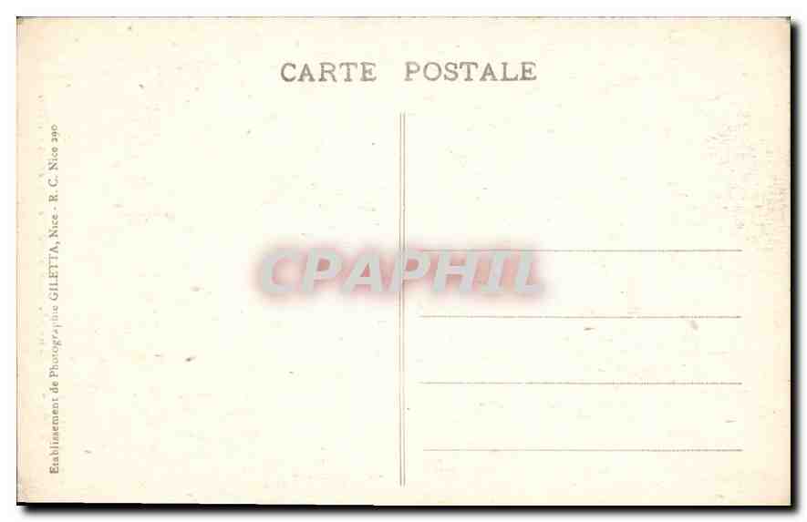 CPA Monaco le Rocher entre les Pins  — Rückseite