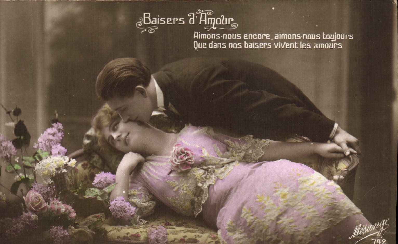 Baisers d'Amour — scène amoureuse — Mesange 742