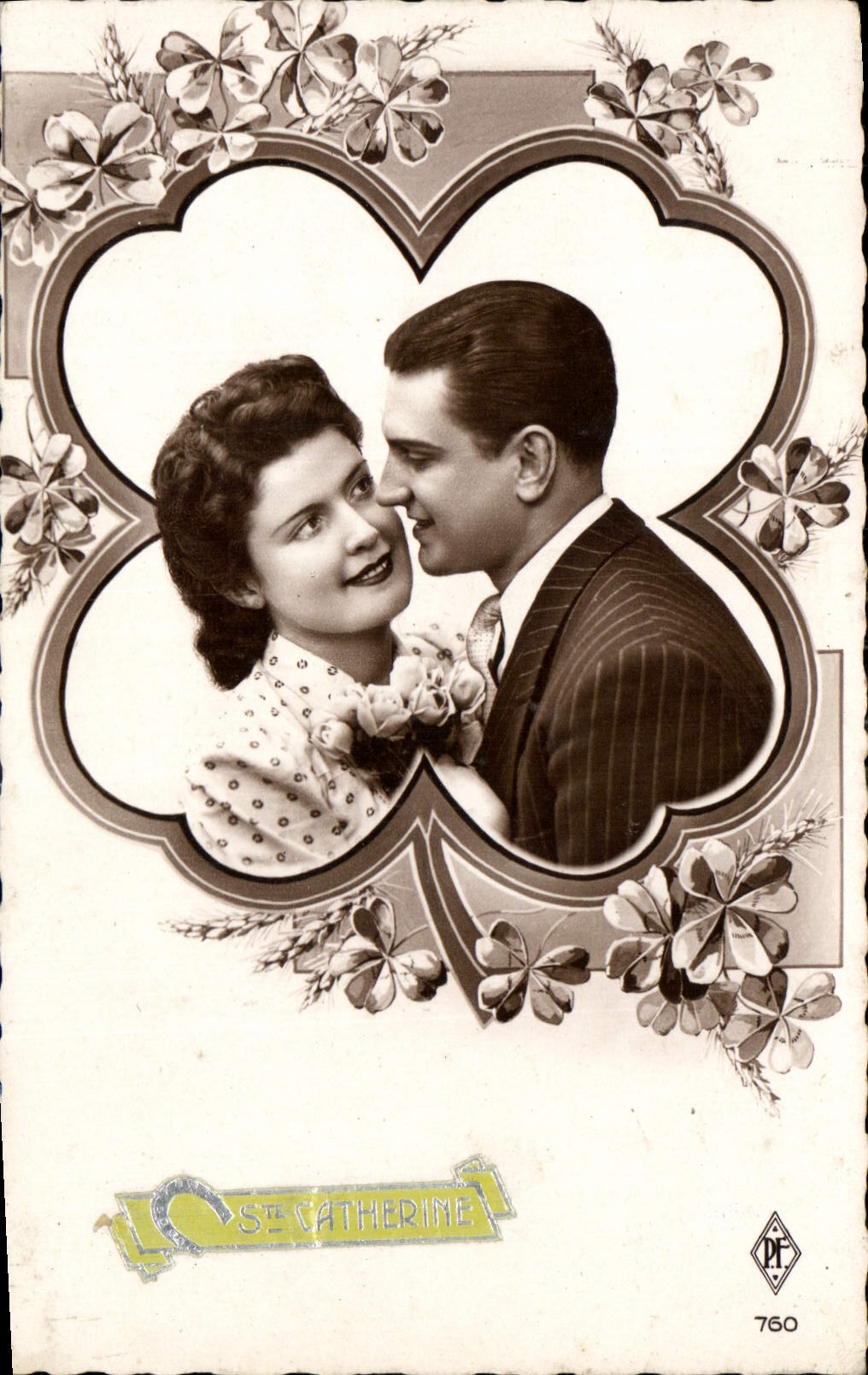 Sainte Catherine — Couple amoureux — P.F. 760