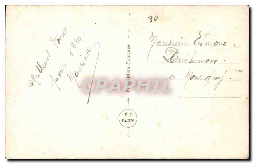 CPA Bonne Annee Femme — Rückseite