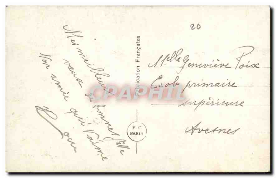 CPA Vive le Cecile St Catherine Femme — Rückseite