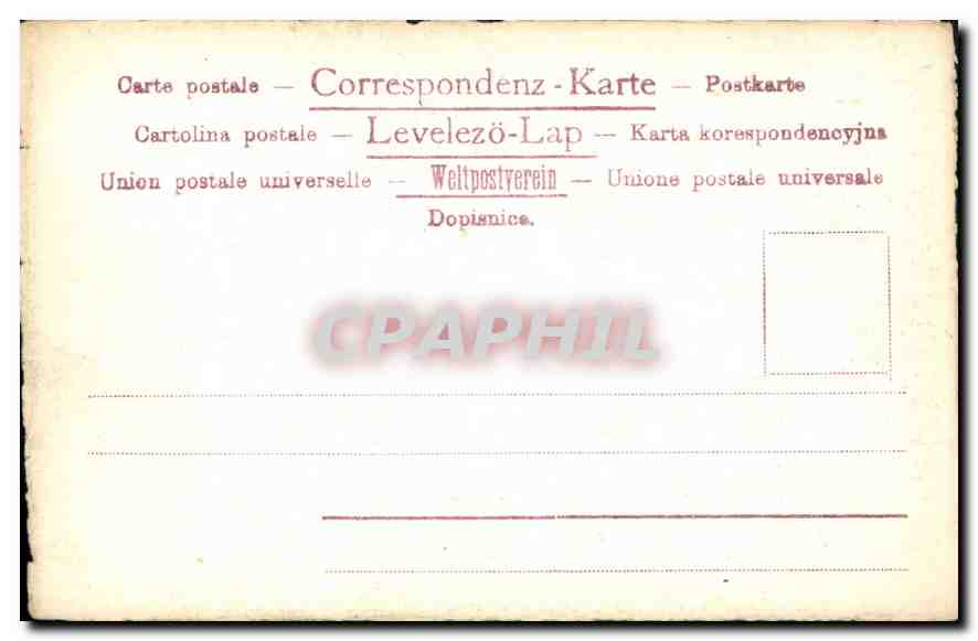 CPA Femme — Verso