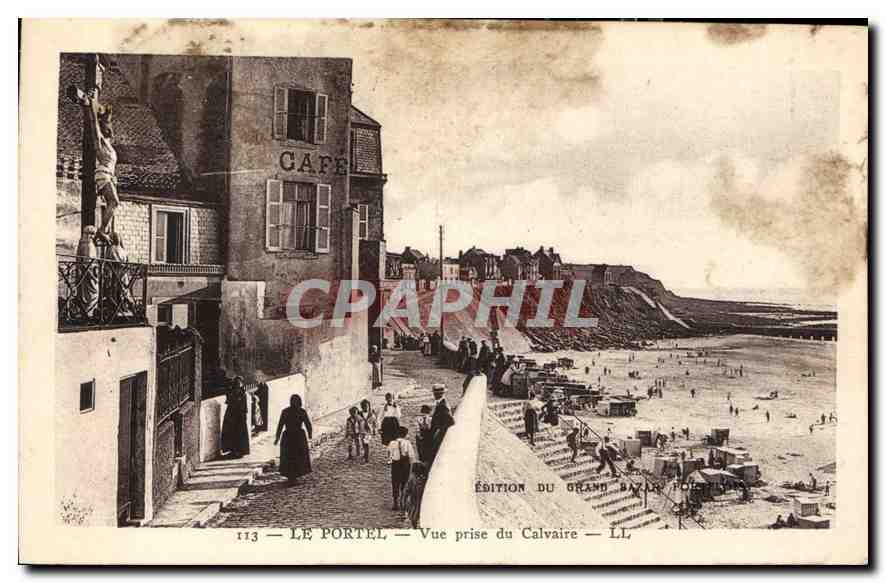 CPA Le Portel vue prise du Calvaire 