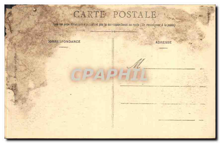 CPA Hardelot P de C le Chateau  — Rückseite