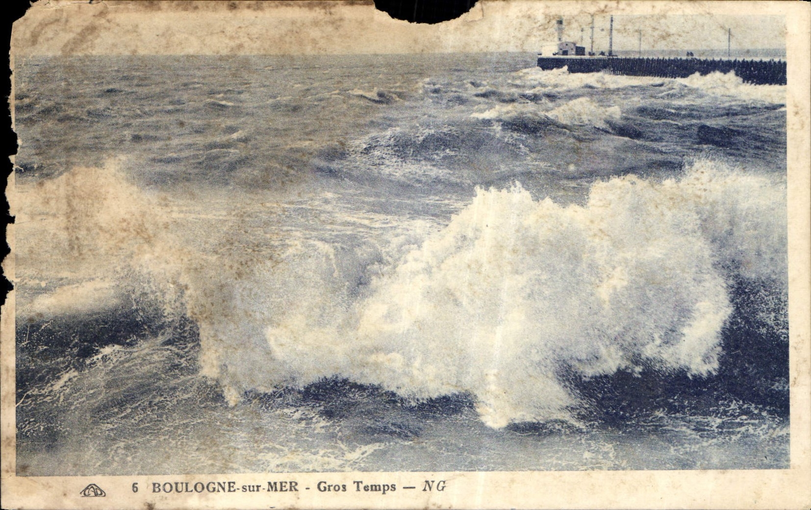 Boulogne-sur-Mer — Gros Temps — NG