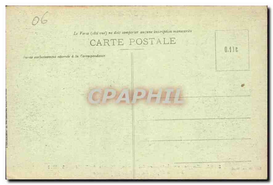 CPA Gorges superieures du Cians route de Beuil A M Par la Ligne du Sud de la France  — Verso