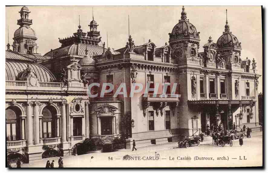 CPA Monte Carlo le Casino Dutroux arch 