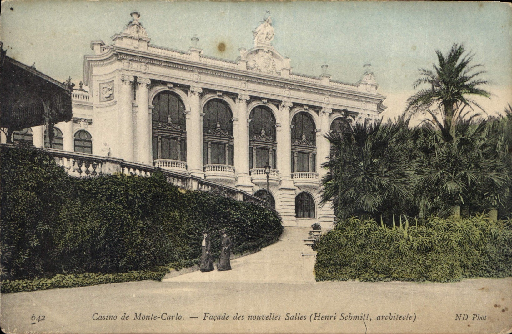 Casino de Monte-Carlo — Fassade der neuen Halle (Henri Schmitt, Architekt) — ND Phot