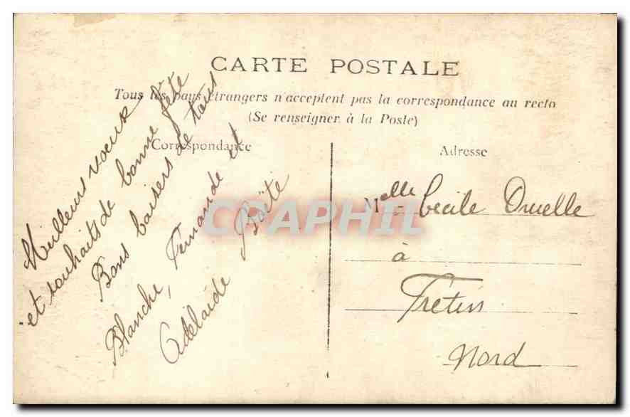 CPA Femme — Verso