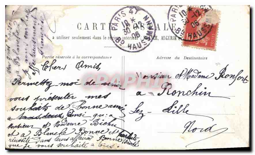 CPA Bonne Annee Femmes — Rückseite