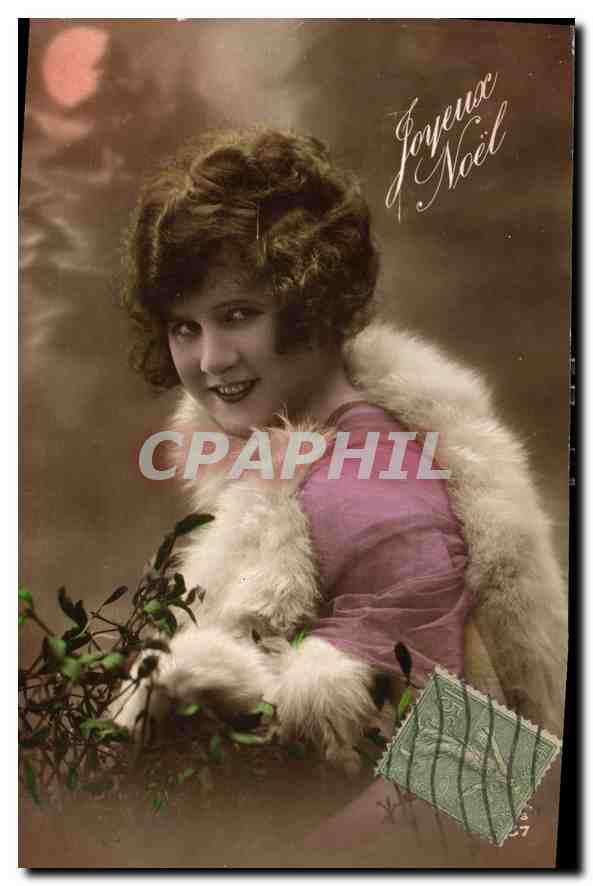 CPA Joyeux Noel Femme