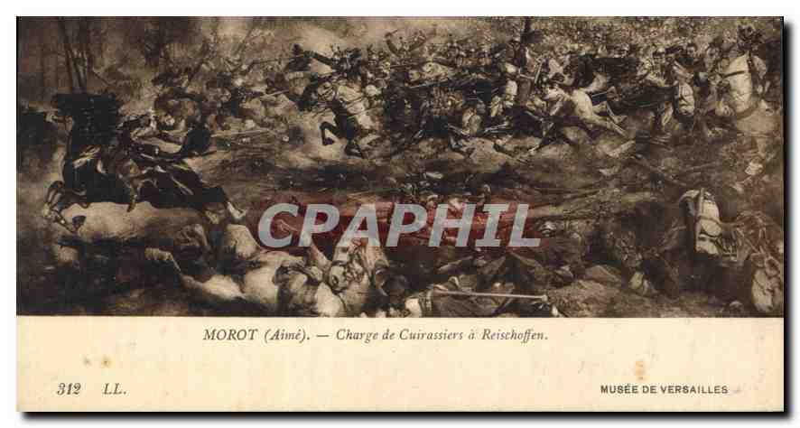 CPA Morot Aime Charge de Cuirassiers a Reischoffen Musee de Versailles 