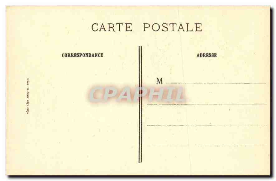CPA Abbaye de Chaalis Institut de France Moreau le Jeune les Derniers moments de Rousseau  — Verso