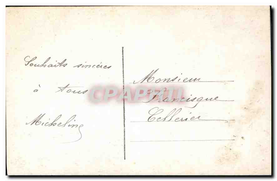 CPA Femme — Rückseite