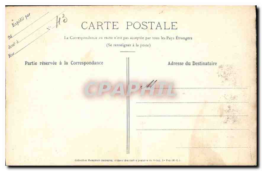 CPA Troisieme Panneau Huil Personnages Composent le troisieme Tableu ou la Mort toujours inflexible  — Verso