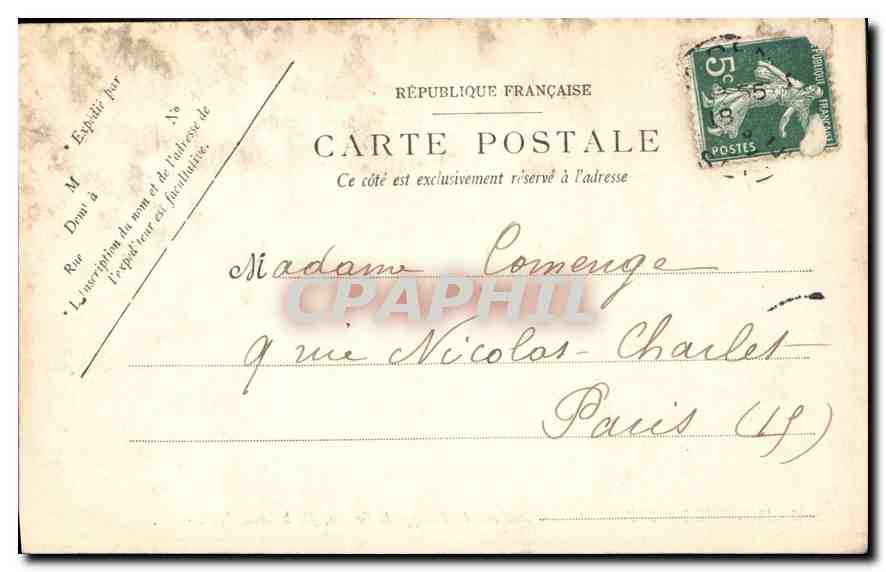 CPA L'Abbaye de Sainte Denis Tombeau de Philippe de France fils de Louis VIII  — Rückseite