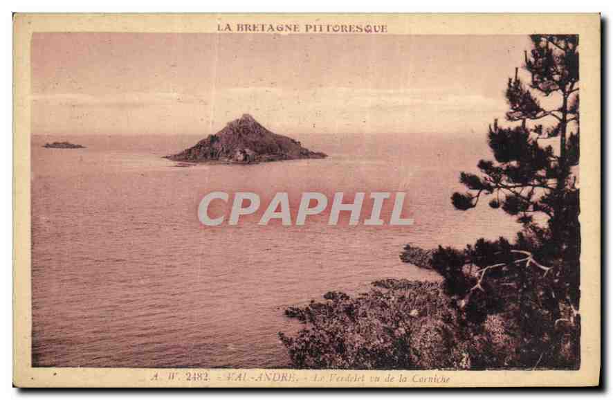 CPA La Bretagne Pittoresque Val Andre la Verdelet vu de la Corniche 