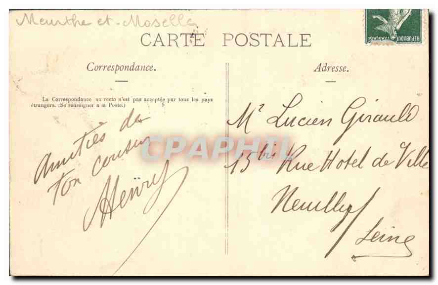 CPA Lorraine Illustree Cour du Cloitre de la Cathedrale Toul — Verso