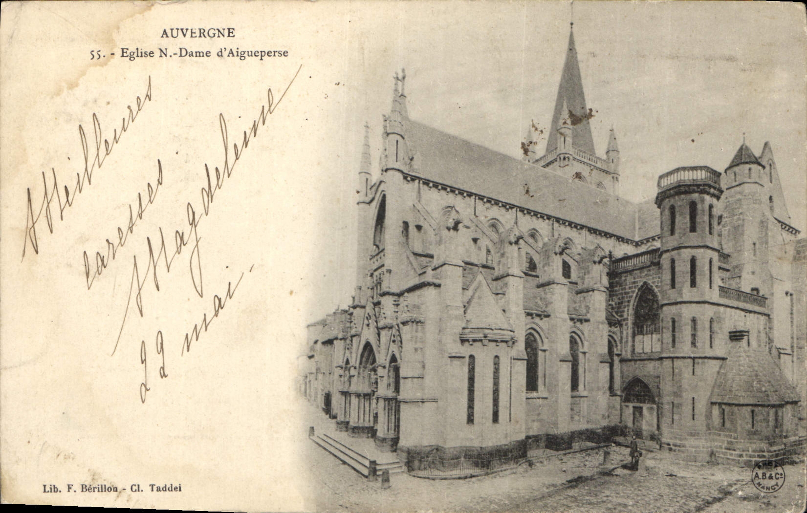 CPA Auvergne Eglise N Dame d'Aigueperse 