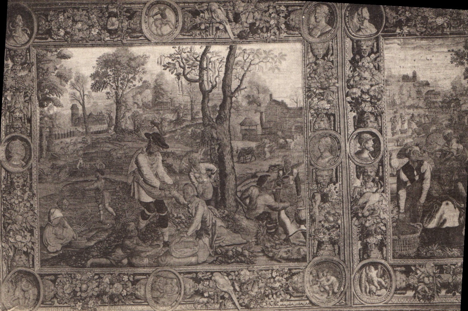 Château Henri IV — Tapisserie Flandres XVIe siècle — Mois Lucas — « Les Semailles »