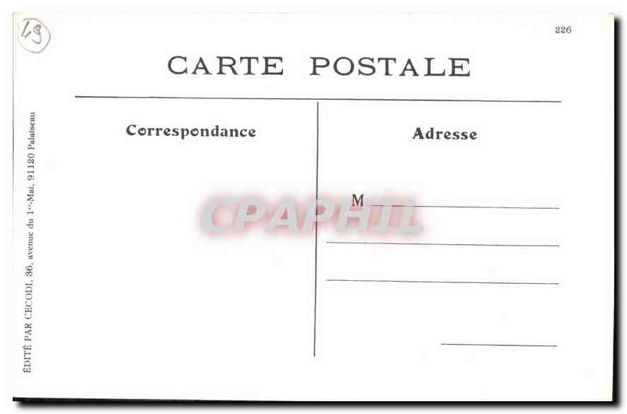 REPRO Commission des Ardoisieres d'Angers Lariviere et C Cablerie de Saint Leonard  — Rückseite