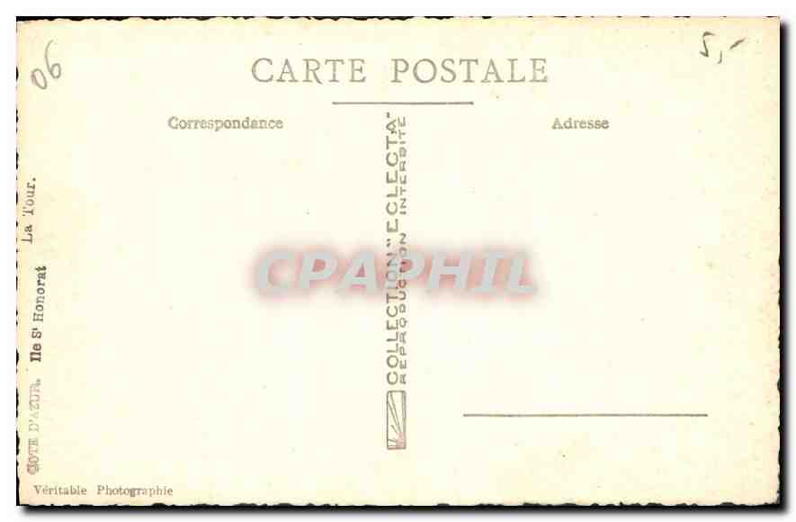 CPA Cote d'Azur Ile St Honorat  — Rückseite