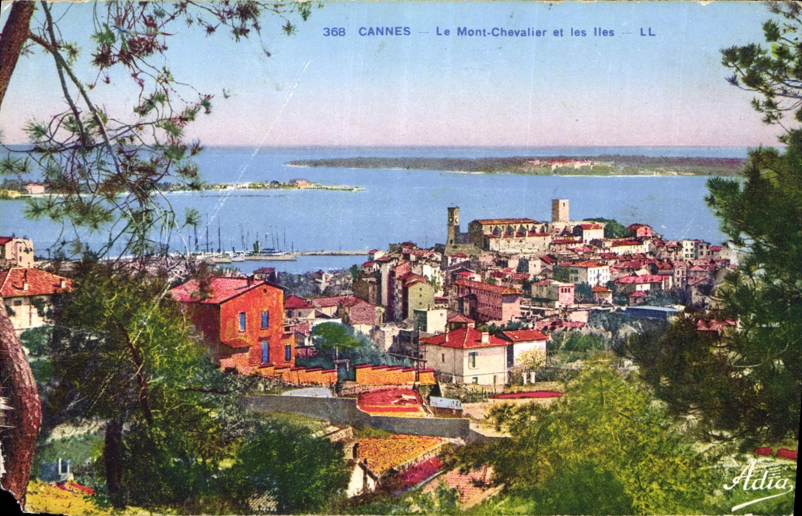CPA Cannes Le Mont Chevalier et les Iles 