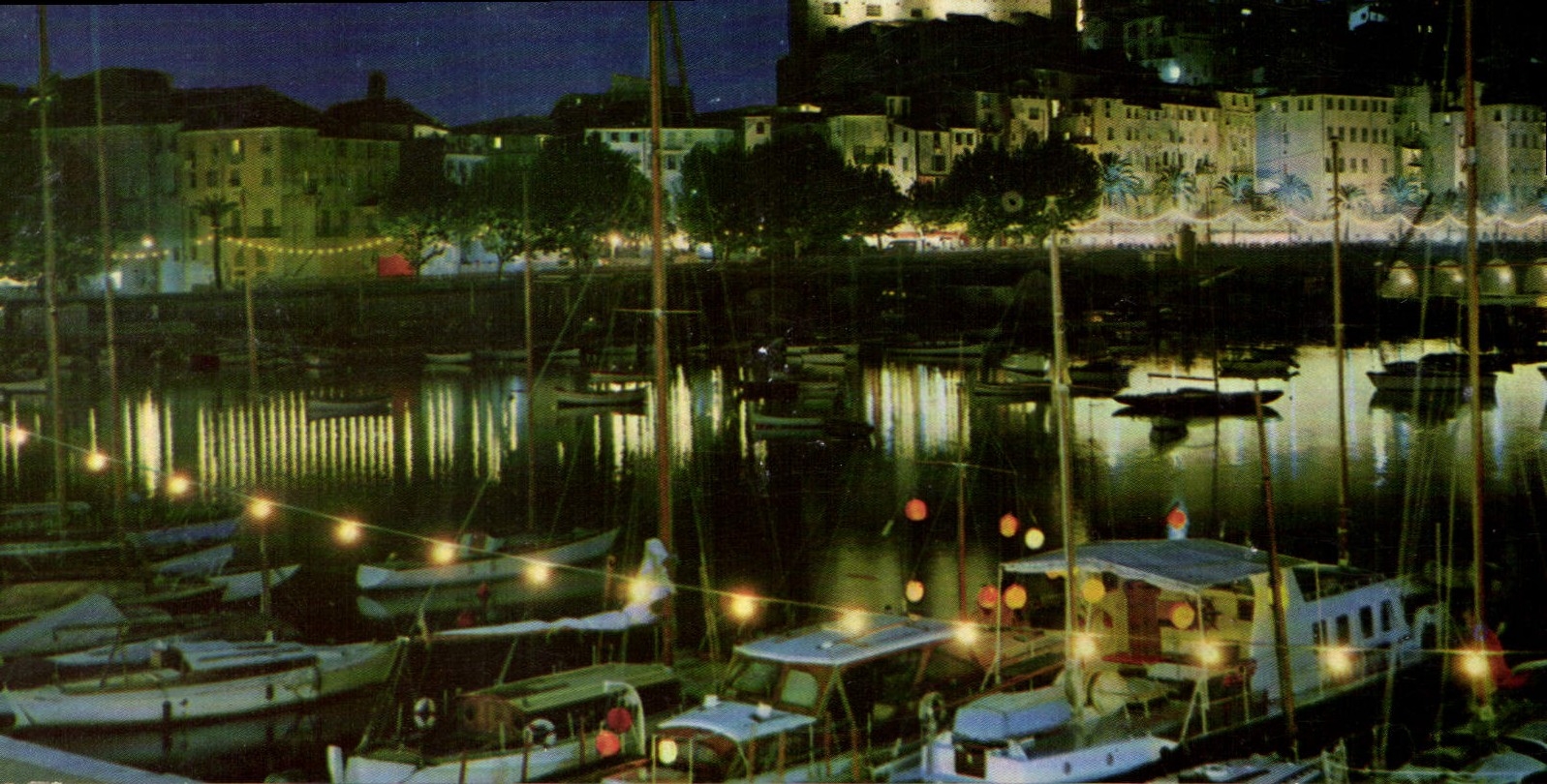 Menton - La vieille Ville et le Port, la Nuit — Italericolor Genova, n°1-0161