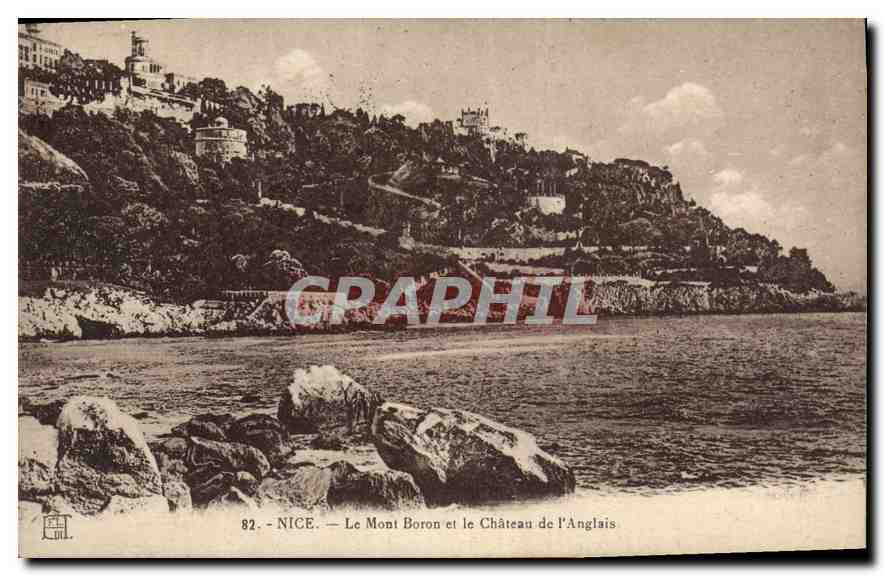 CPA Nice Le Mont Boron et le Chateau de l'Anglais 