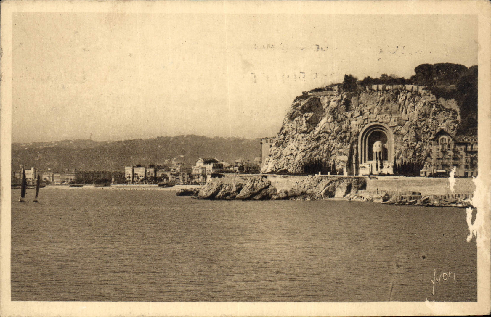 CPA La Douce France Cote d'Azur Nice Alpes Maritimes Les Rochers de Phuba Capeu 