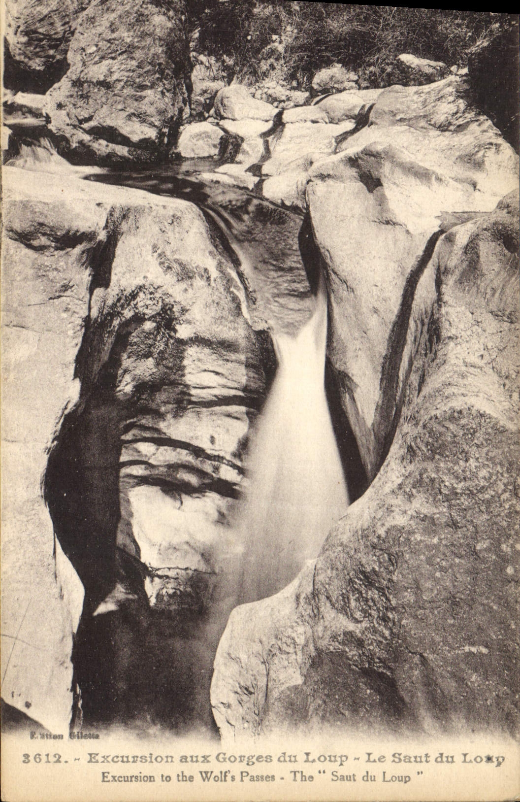 CPA Excursion aux Gorges du Loup le Saut du Loup 