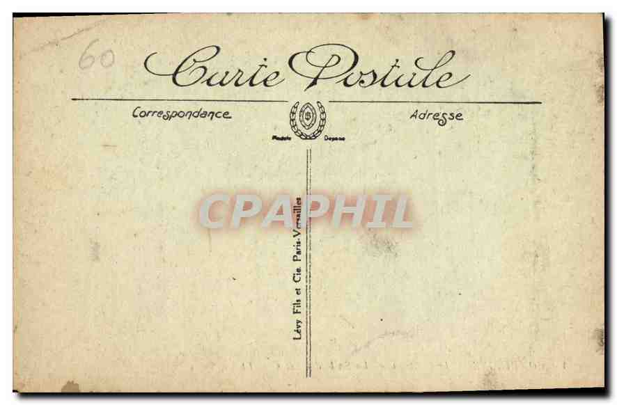 CPA Compiegne le Chateau la Salle des fetes  — Back