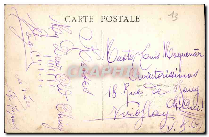CPA Marseille Notre Dame de la Garde  — Rückseite