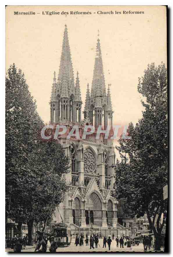 CPA Marseille l'Eglise des Reformes Church les Reformes 
