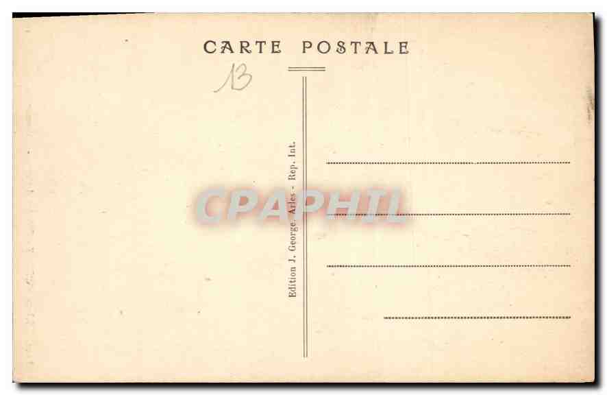 CPA Arles sur rhone Theatre Antique Colonnes Corinthiennes  — Verso