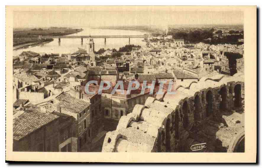CPA Arles les Arenes et le Rhone 