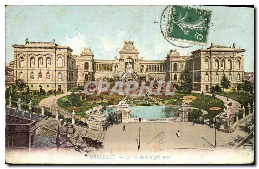 CPA Marseille le Palais Longchamp 