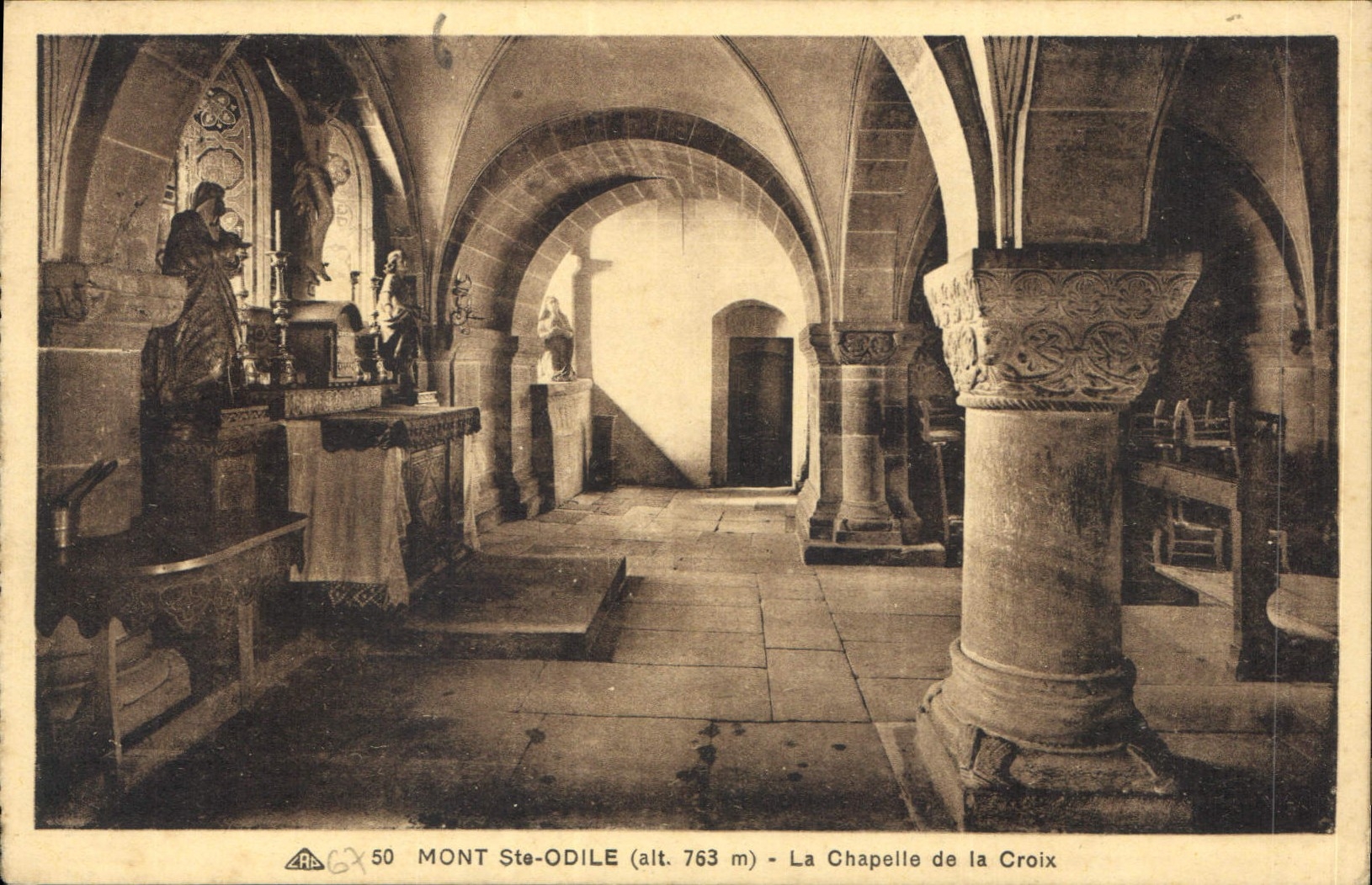 CPA Mont Ste Odile la Chapelle de la Croix 