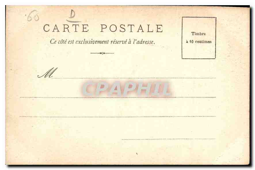 CPA Chateau de Chantilly Cour d'Honneur la Chapelle  — Verso