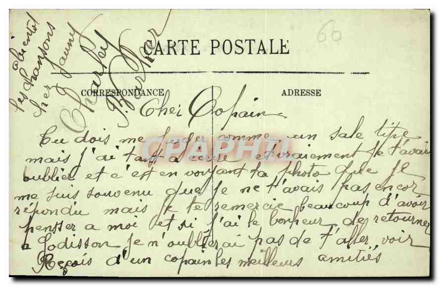 CPA Chantilly Le Chateau facade sud ouest  — Rückseite