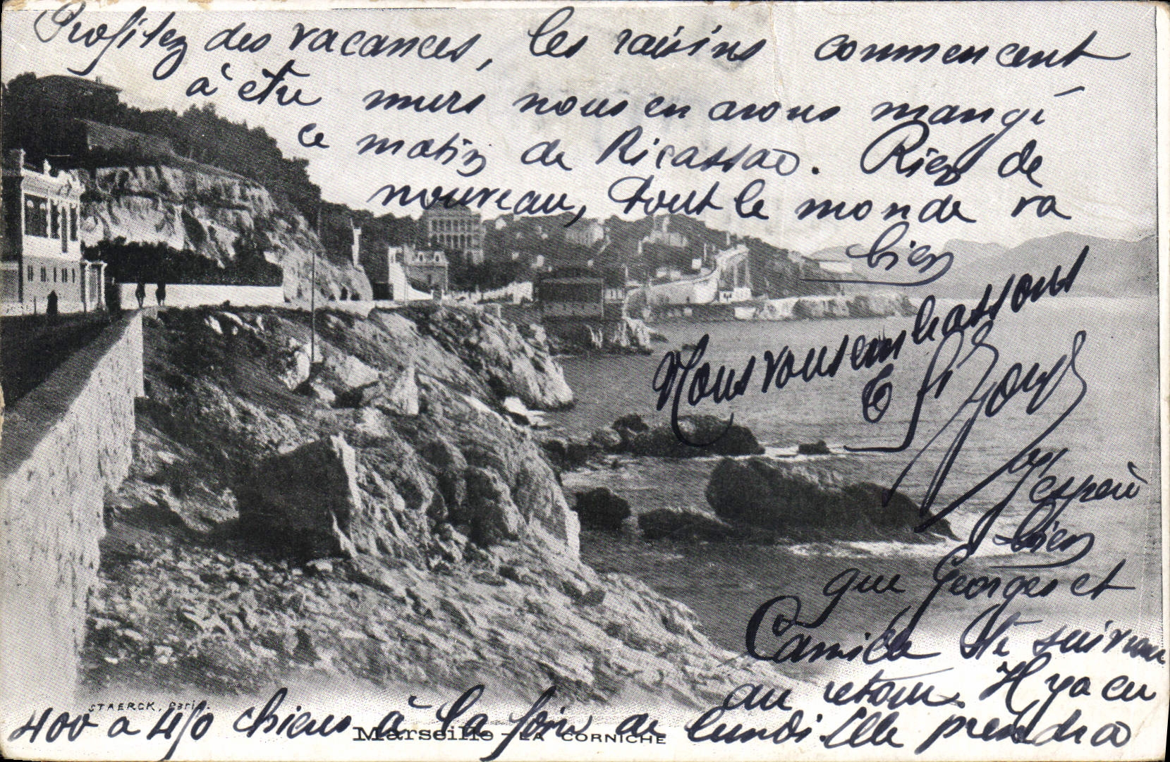 CPA Marseille La Corniche 