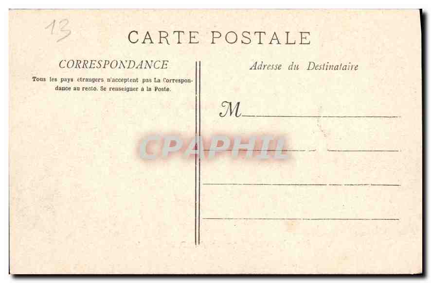 CPA Marseille Ascenseurs et N D de la Garde  — Rückseite