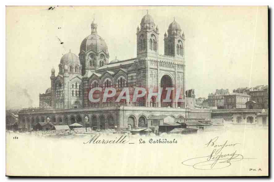 CPA Marseille La Cathedrale 