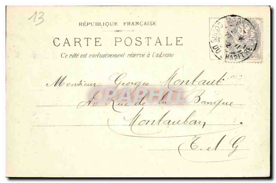 CPA Marseille La Cathedrale  — Verso
