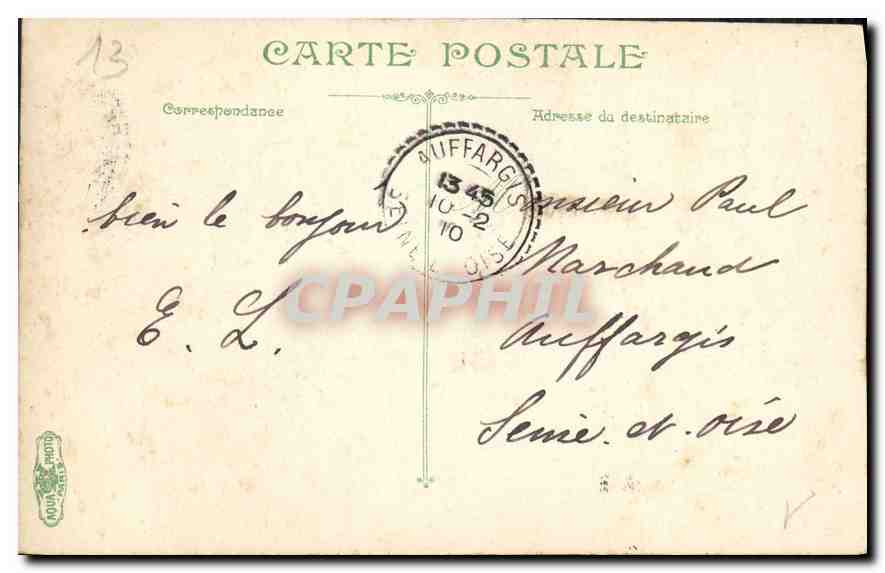 CPA Marseille N D de la Garde  — Rückseite