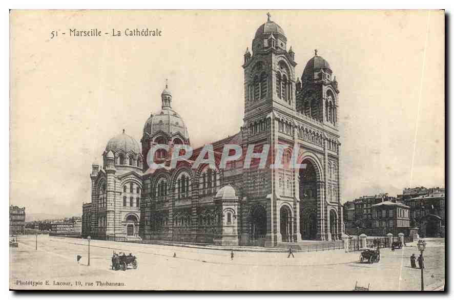 CPA Marseille La Cathedrale 