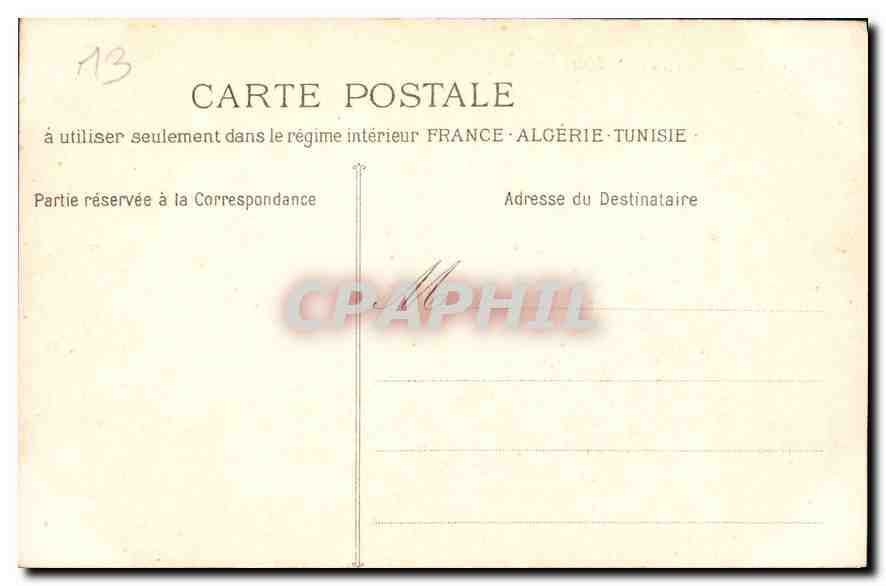 CPA Marseille La Cathedrale  — Verso