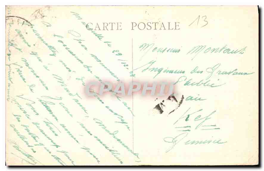 CPA Marseille Palais Longchamp  — Verso